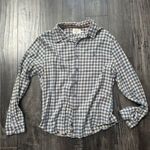 The Normal Brand Blue and Cream Plaid Men's Shirt